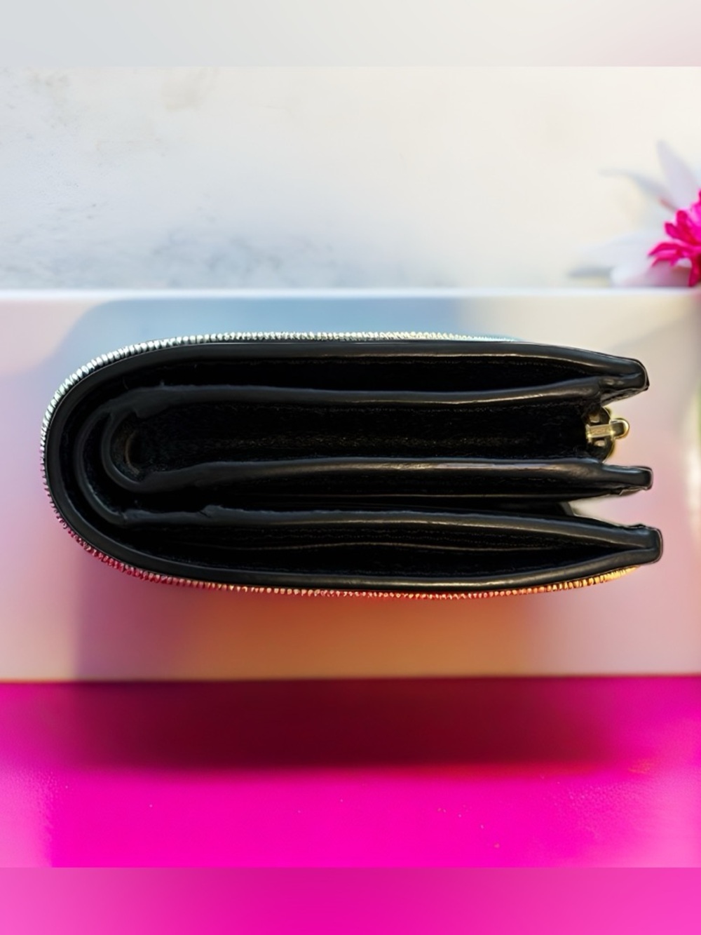 *SOLD* Kate Spade Sylvia Medium Bifold Wallet – Black Classic Chic - Picture 5 of 5